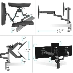 Кронштейн (держатель) ONKRON G280 для трех мониторов 13
