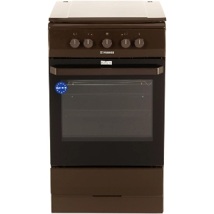 Плита электрическая Hansa FCEB53000 коричневый, конфорок 4 шт, духовка 69 л, 50 см x 85 см x 60 см