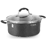 Кастрюля Rondell Stern RDS-019, 4.7 л, 24 см, с крышкой, серый