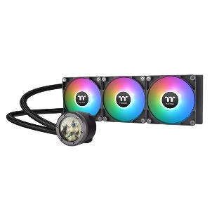 Система жидкостного охлаждения Thermaltake TH360 V2 Ultra ARGb Soc-AM5/AM4/1200/1700/1851 черный 4-pin 25.8dB Al+Cu LCD Ret (CL-W384-PL12SW-A)