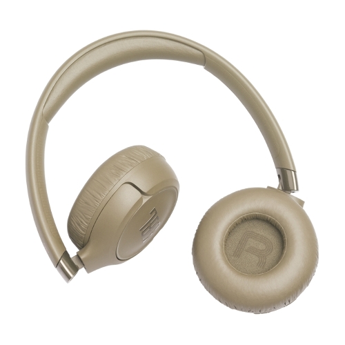 Беспроводные/проводные наушники JBL Tune 680NC бежевый, накладные, Bluetooth + проводной, адаптивное шумоподавление
