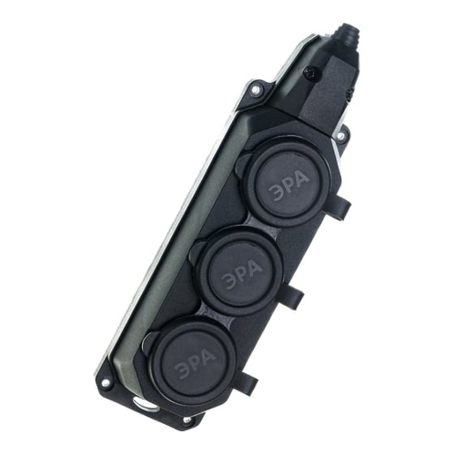 Колодка каучуковая ЭРА с/з 3гн 16A IP44 черная