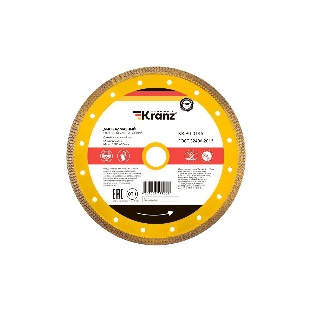 Диск алмазный отрезной Kranz ультратонкий 230x22.2/25,4 мм