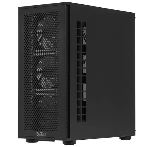 Корпус PCCooler ME200 MESH BK, Midi-Tower, чёрный, 3 x 120 мм