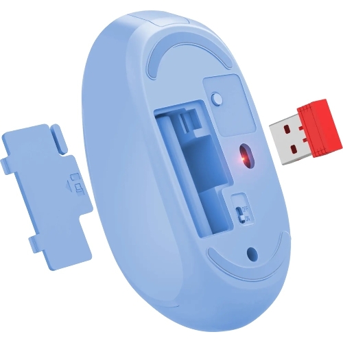 Мышь беспроводная Defender Smart MM-396 синий, 1600 dpi, радиоканал, Bluetooth, USB, кнопки - 3