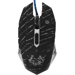 Мышь проводная Defender Dark Agent GM-590L черный, 12800 dpi, USB, кнопки - 6