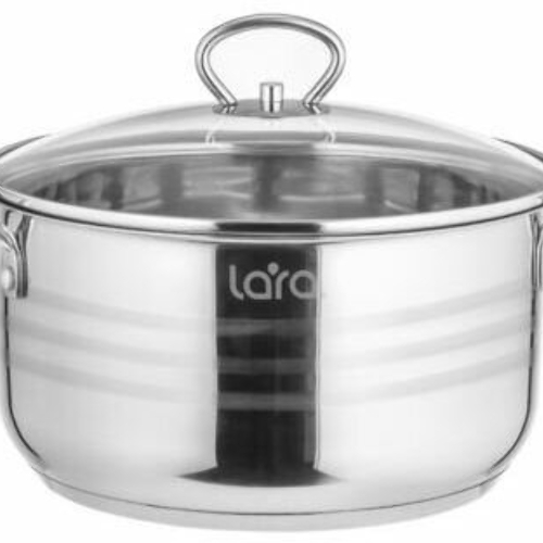 Набор посуды Lara LR02-81 Standart 6пр. LR02-81 Набор посуды Lara Standart (2.3 л + 4.5 л + 5.7 л) капсулированное индукционное дно, крышки
