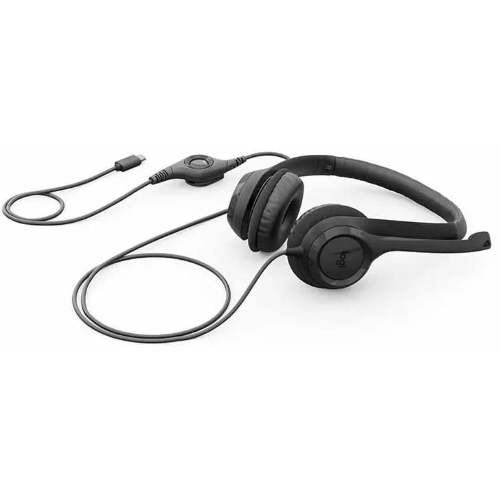 Гарнитура Logitech H390 чёрный, проводная, USB