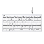 Клавиатура A4Tech Fstyler FBX51C беспроводная, USB, Bluetooth/Радиоканал, белый