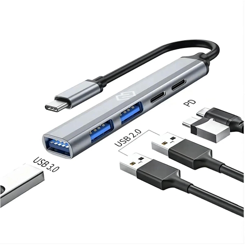 USB-концентраторы Digma DHUB-5USB-AC-3.0, USB-C, USB 3.0 USB Type-C 5 портов, USB