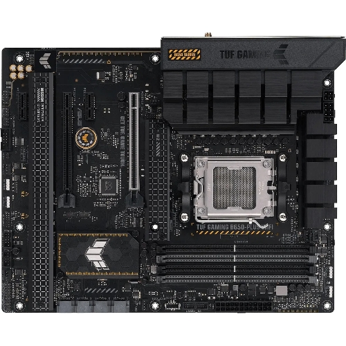 Материнская плата ASUS TUF GAMING B650-PLUS WIFI, AM5, AMD B650, 4xDDR5, 4xSATA, 3xM.2, 1xPCI-E 4.0 x16, 1xPCI-E 4.0 x4, 2xPCI-E x1, 1xHDMI, 1xDP, 1x 2.5Gb LAN, 2xUSB-A 3.2 Gen 2, 4xUSB-A 2.0, 1xUSB-C 3.2 Gen 2, 5x3.5 мм, 7.1, ATX
