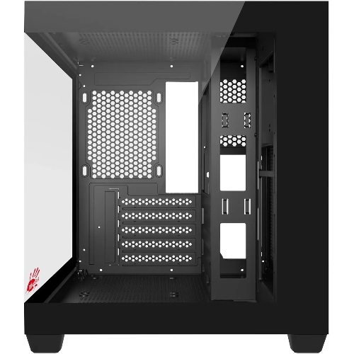 Компьютерный корпус Bloody CC-121 черный без БП mATX 7x120мм 1xUSB 2.0 1xUSB 3.0 audio
