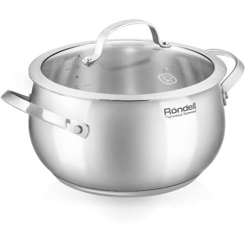 Кастрюля Rondell Calypso RDS-1671 3.8л. d=20см (с крышкой) сталь