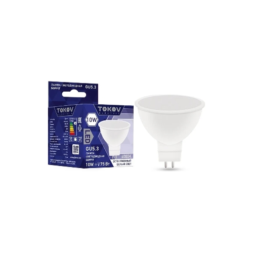 Лампа светодиодная TOKOV ELECTRIC 10Вт Soffit 4000К GU5.3 176-264В