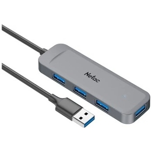 USB-концентратор Netac USB Hub WF11, USB-A to USB3.0*4 (repl. NT08WF11-30GR)