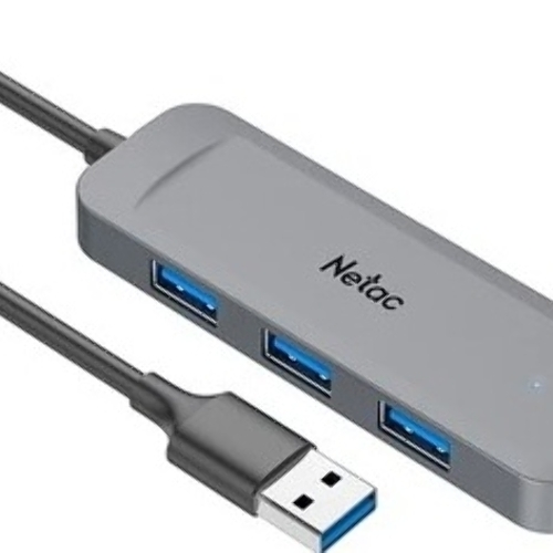 USB-концентратор Netac USB Hub WF11, USB-A to USB3.0*4 (repl. NT08WF11-30GR)