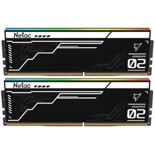 Оперативная память Netac Shadow II RGB, DDR5, 32GB (2x16GB), 6800 MHz, CL34, с радиатором, RGB, чёрный