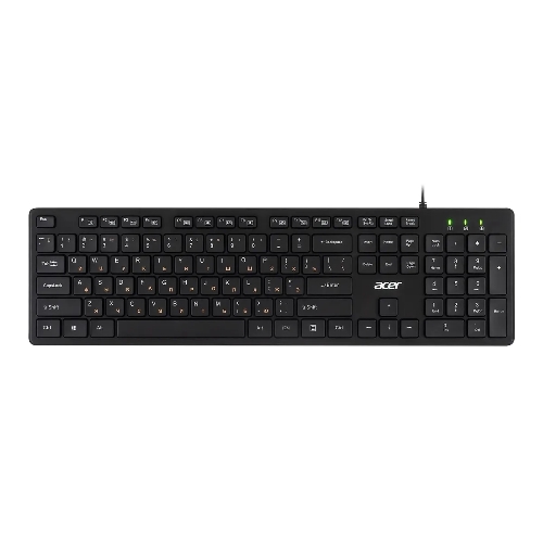 Клавиатура проводная Acer OKW122, USB, черный