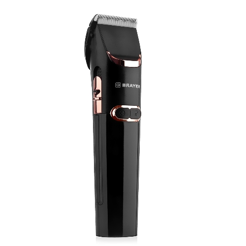 Машинка для стрижки BRAYER BR3401, LED-дисплей, 4 насад, турбо, титан. покр, регу. высоты лезвий