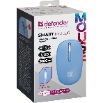 Мышь беспроводная Defender Smart MM-396 синий, 1600 dpi, радиоканал, Bluetooth, USB, кнопки - 3