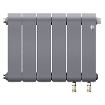 Радиатор биметаллический Royal Thermo Infinity 300 Silver Satin VR80 - 6 секц.