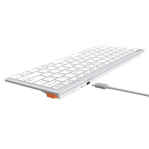 Клавиатура A4Tech Fstyler FBX51C беспроводная, USB, Bluetooth/Радиоканал, белый