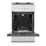 Плита газовая Maunfeld MGC50GCW08D белый, конфорок 4 шт, духовка 59 л, 50 см x 89 см x 65 см