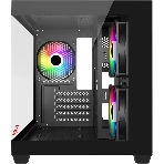Компьютерный корпус Bloody CC-121 черный без БП mATX 7x120мм 1xUSB 2.0 1xUSB 3.0 audio