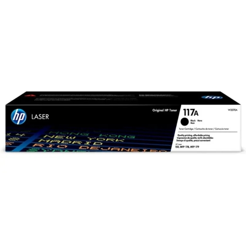 Картридж лазерный Colouring CG-W2070A (№117A) черный (1000 копий) для принтеров HP Color Laser 150nw/150a/178nw/179fnw
