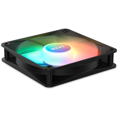 Вентилятор для корпуса Case Cooler NZXT F140 RGb Core Twin Pack (140x140x25мм, 4-pin PWM, RGb, 89.48CFM, 32.5dBA, 1800RPM, черный, 2pcs)