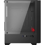 Компьютерный корпус Bloody CC-123 черный без БП mATX 8x120мм 2xUSB2.0 1xUSB3.0 audio bott PSU