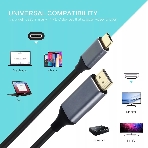 Кабель USB3.1 CM-HDMI 1.8M CU423MC-1.8M VCOM