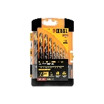 Набор сверл по металлу Denzel 1-10 мм, Р6М5К8-TiN, Golden Tip, 10 шт