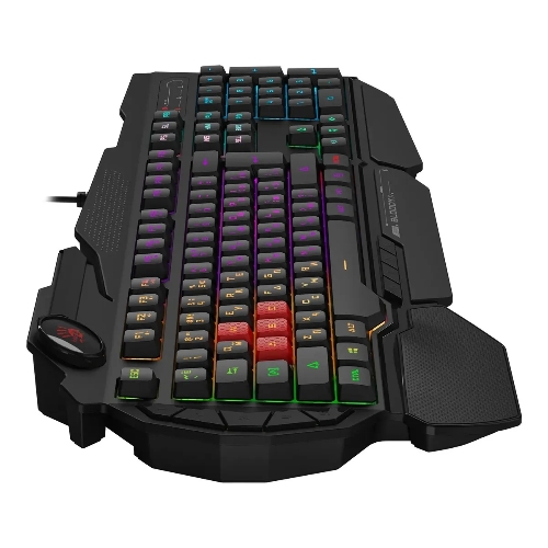 Клавиатура проводная A4Tech Bloody B310N черный USB Multimedia for gamer LED (подставка для запястий) (B310N)