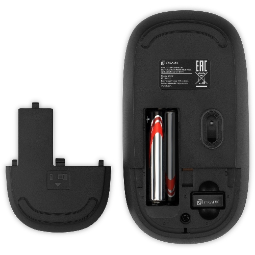Комплект клавиатура+мышь Oklick S255W беспроводной, USB, 1200 DPI, чёрный