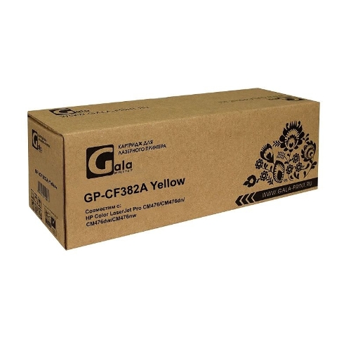 Картридж лазерный GalaPrint GP-CF382A желтый (2700 стр) для HP Color LaserJet Pro M476