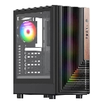 Компьютерный корпус ACD Citadel 101 ATX, черный, USB 3.0x1 + USB 2.0x2 + HD AUDIO, 1x12 см H1 argb fan at rear, 3x12см H1 argb fas at front, TG