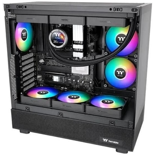 Вентилятор для корпуса Thermaltake CT140 Sync Reverse ARGB 140х140x25 черный 4-pin 32.8дБ (упак.:2шт) (CL-F174-PL14SW-A) Ret