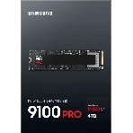 Накопитель SSD 4Tb Samsung 9100 PRO, M.2, PCI-E 5.0 x4, TLC 3D NAND R/W - 14800/13400 Mb/s