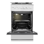 Плита газовая Maunfeld MGC50GCW08D белый, конфорок 4 шт, духовка 59 л, 50 см x 89 см x 65 см