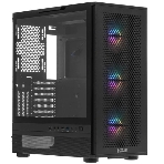 Корпус PCCooler ME200 MESH BK, Midi-Tower, чёрный, 3 x 120 мм