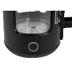 Чайник электрический Energy E-256, 1500 Вт, 1,5л, стекло, черный