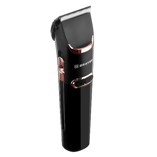 Машинка для стрижки BRAYER BR3401, LED-дисплей, 4 насад, турбо, титан. покр, регу. высоты лезвий