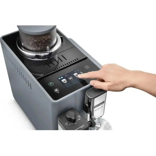 Кофемашина автоматическая DeLonghi EXAM440.55.G серый, исп. кофе - молотый/зерна, 1.4 л, 1450 Вт, 19 Бар.