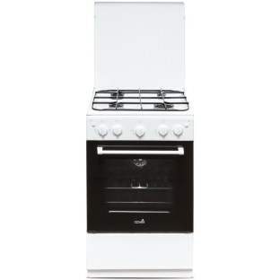 Плита газовая Cezaris ПГ 2150-06 белый, конфорок 4 газовых, духовка 43 л, 51 см x 85 см x 55 см