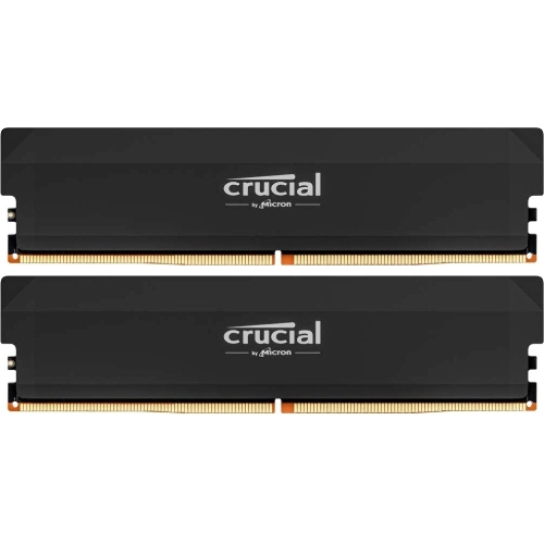 Оперативная память Crucial, DDR5, 32GB (2x16GB), 6000 MHz, CL36, с радиатором, черный