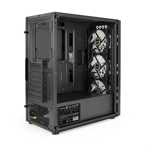 Компьютерный корпус Miditower ExeGate EVO-9202-NPX600 (ATX, БП 600NPX с вент. 12 см, с окном, 1*USB+1*USB 3.0, аудио, 3 вент. 12см с RGb подсветкой)