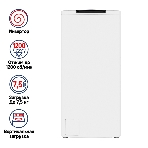 Стиральная машина Maunfeld MFWM128WH белый, загрузка вертикальная 7,5 кг, 1200 об/мин., класс: А+++