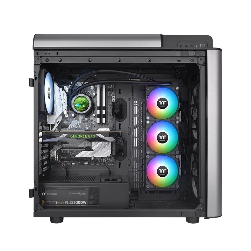 Система жидкостного охлаждения Thermaltake TH360 V2 Ultra ARGb Soc-AM5/AM4/1200/1700/1851 черный 4-pin 25.8dB Al+Cu LCD Ret (CL-W384-PL12SW-A)