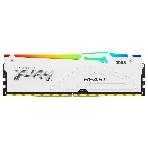 Оперативная память Kingston Fury Beast RGb, DDR5, 32Gb (1x32 Gb), 6000 MHz, CL30, радиатор, RGb, белый